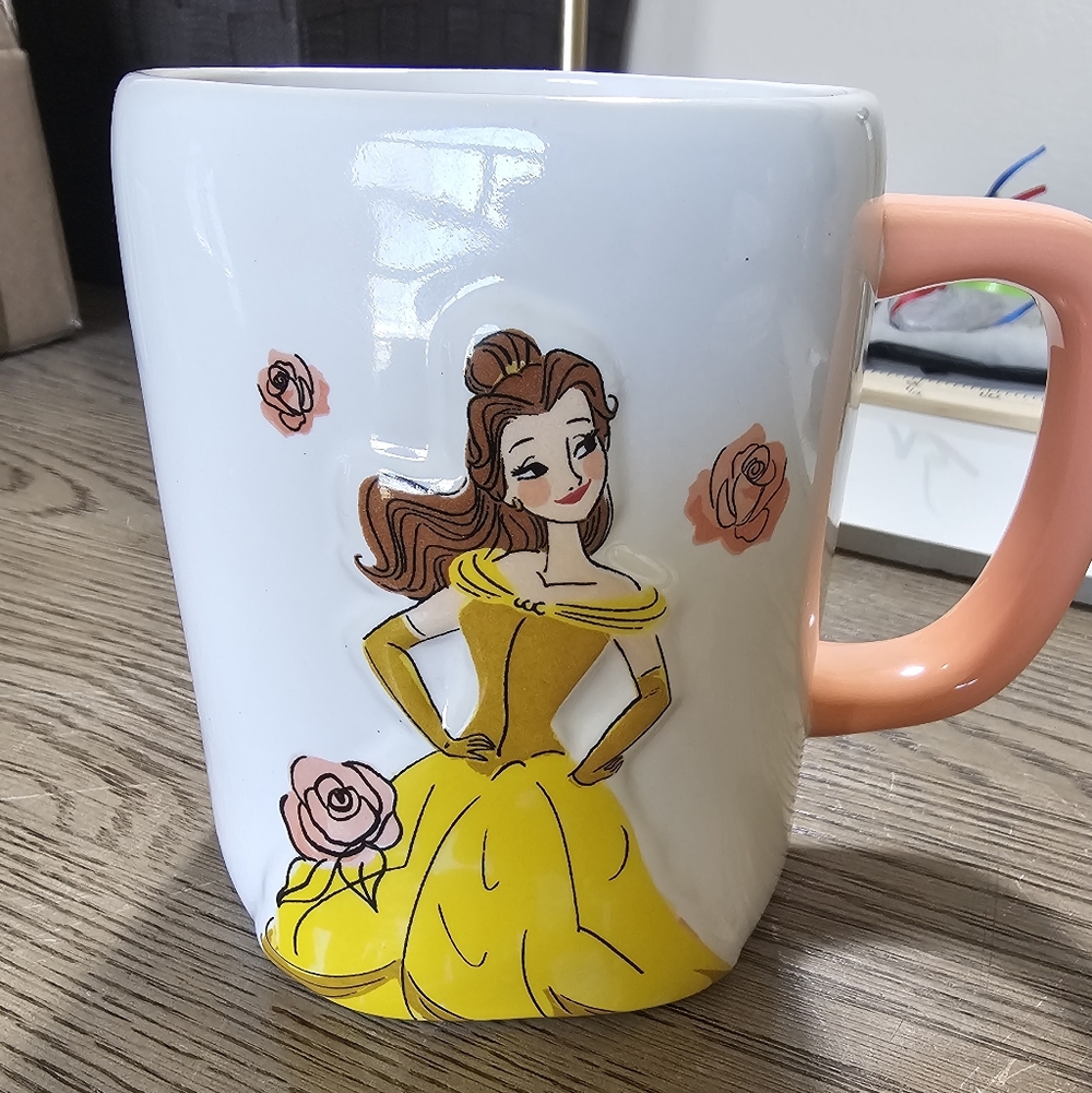 Rae Dunn x Princess Belle Beauty & the Beast Coffee Mug, Beauty is Found Within
